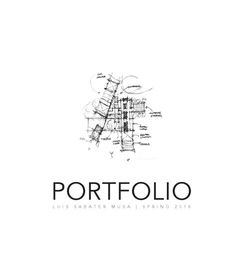 the logo for portfolio, an italian wine tasting and restaurant in san francisco