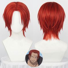 Including: Wig 
 Color: Red 
 Material: Heat Resistant Fiber 
 Gender: Gender-bending available 
 
 If you cannot find and like to buy the costume, wig, shoes, weapon or other accessories of this character, pls not hesitate to contact us 
 Please note that due to different screen resolution, products you receive may have a bit different as the one we show here. Reki Wig, Red Hair Shanks, Red Cosplay, Wig Color, Cosplay Wig, Cosplay Wigs, Android Wallpaper, Red Hair, Wigs