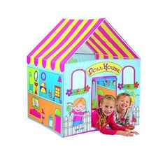 Kids doll house play tent hut children pretend play house dollhouse portable indoor outdoor boy girl Holiday Gift Toddler Play Tent, Playhouse Furniture, Girls Playhouse, Kids Doll House, Shade Tent, Outdoor Fun For Kids, Girl Holiday, Kids Pop, Kids Play Tent