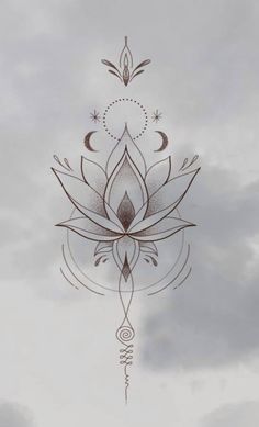 Spiritual Flowers Tattoo, Underboob Lotus Tattoo, Ayurveda Tattoo, Minimalist Rib Tattoos For Women, Geometric Spine Tattoo, Lotus Tattoo Drawing, Arm Sleeve Tattoos For Women Unique, Geometric Lotus Tattoo, Sternum Tattoo Lotus