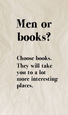 a piece of paper with the words men or books?