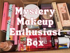 Behold our Mystery Makeup Enthusiast Box  Whether you're treating yourself like royalty (as you should!) or gifting a fellow makeup enthusiast, this experience promises an unforgettable journey through the world of cosmetics. Perfect for birthdays, weddings, holidays, or simply as a heartfelt gesture. Also, a great option for building gift baskets. What's Inside?? 🤔 ⭐ 48 BRAND NEW, FULL-SIZE items 🙌🏽 ⭐ Retail value $320+ ⭐ All different items, zero duplicates Your 48 Item beauty box will come Mystery Boxes For Halloween, Witchy Mystery Box Ideas, Mystery Makeup Boxes, Item Beauty, Makeup Revolution Gift Set, Monthly Makeup Subscription Boxes, Gifts For Makeup Lovers, Ulta Makeup, Peach Lips