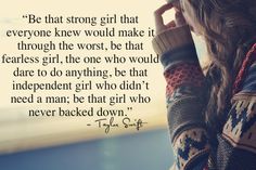 <3 Check out www.LovableQuotes.com to see more cute quotes & sayings! <3 Never Back Down, This Is Your Life, Taylor Swift Quotes, Lyric Quotes