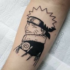 a person with a hat and sweater on their arm is depicted in this tattoo design