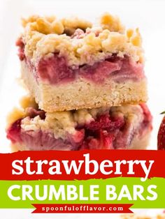 Add this strawberry crumb bars recipe to your list of best dessert recipes! It requires less than 10 minutes to prep. The result is delicious treat. This strawberry bar recipe is a perfect Valentine's day dessert recipe!