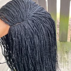 Micro Twist Wig Braided Twist Wig Parted Braid Wig Twisted Wig Senegalese Twist Color Black New 30inch Senegalese Twist Color, Brown With Grey Highlights, Twist Wigs, Twist Wig, Blue Grey Hair, Braided Twist, Micro Twists, Beach Curls, Gothic Bride