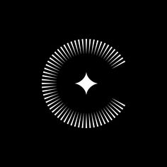 a black and white photo with an image of a star in the middle of it