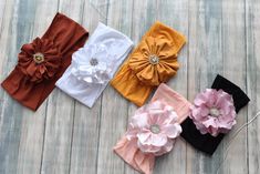 Baby Flower Headband, Elastic Headband with Flower deco, Headband for Baby Baby Flower Headbands, Handmade Headband, Baby Flower, Elastic Headband, Handmade Headbands, Satin Flowers, 2nd Baby, Elastic Headbands, Flower Headband