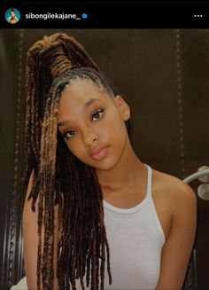 4c Loc Hairstyles, Long Loc Hairstyles For Black Women, Unique Loc Styles Long, Combined Locs, Colored Dreads Black Women, Women Dreadlock Styles, Locs Hairstyles For Women Long, Girls With Dreadlocks, Half Up Half Down Locs