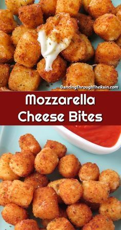 These crunchy and gooey Fried Cheese Bites are the easy answer to your snack and appetizer needsA vegetarian dish anyone can make at the drop of a hat Homemade Cheese Curds, Cheese Curds Recipe, Yummy Food Recipes, Cheese Bites Recipe, Quick Bites