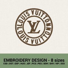 the logo for louis vutton louis vuitton is shown in brown and green