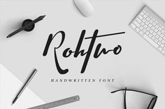 the font used for this type of handwriting is called rohto