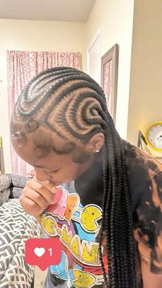 Cute Simple Braiding Hairstyles For Black Women, Cute Quick Styles For Black Women, Hairstyles Added Hair, What To Wear With Blue Hair, Birthday Hairstyles For Black Women Braided, Braided In The Front Curly In The Back Natural Hair, Hairstyles Fake Hair, Type 4a Hairstyles, Scalp Braided Hairstyles