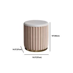 the side table is shown with measurements for it