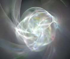 an abstract image with white and blue swirls