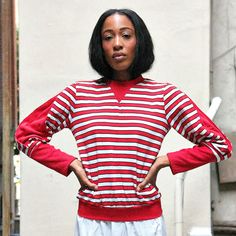 Step back in time with our 1970s Striped Pullover Sweatshirt - a gem that combines Fashionable Comfort with Casual Elegance. This isn't just a sweatshirt; it's a statement piece radiating trendy confidence and vintage charm.
Every detail whispers stylish comfort, from cozy puff sleeves to the retro stripes reflecting the spirited essence of the 70s. Our sweatshirt is tailored for fashion enthusiasts and professionals, perfect for casual Fridays or chic weekends.
Size: S/M Retro Crew Neck Top, Retro Long Sleeve Loungewear Sweater, Retro Fall Sweatshirt For Loungewear, Vintage Long Sleeve Sweater For Loungewear, Vintage Long Sleeve Tops With Ribbed Cuffs, Vintage Sweatshirt For Fall Loungewear, Vintage Fall Sweatshirt For Loungewear, Vintage Fall Loungewear Sweatshirt, Vintage Red Top With Ribbed Cuffs