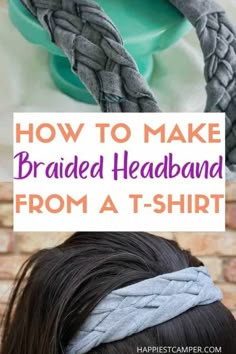 Braided Headband Tutorial, Braided Headband Diy, Braid Headband Tutorial, Fabric Crafts For Kids, Cool Hairstyle Ideas, Headband Braid, Upcycled Sewing, Headband Making, No Sew Projects