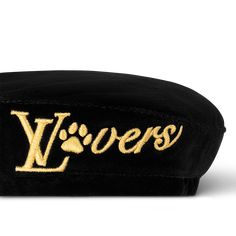 LOUIS VUITTON® - Dog Beret Pm - Black Ballerina Pumps, Velvet Hat, Louis Vuitton Official, Buckle Shoes, Beloved Dog, Silver Jewelry Fashion, Tie And Pocket Square, Fashion Jewelry Necklaces, Small Leather Goods