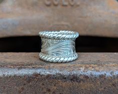 Western Ring, Hand Engraved Rings, Western Rings, Country Jewelry, Cowgirl Jewelry, Pretty Jewellery