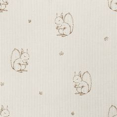 an image of squirrels on a white background with brown ink drawing style design in the middle