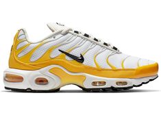 Nike Air Max Plus SE White Yellow (W) - CD7061-700 Tn White, Nike Air Max 90s, Streetwear Store, Air Max 90s, Yellow Nikes, Nike Air Max Plus, Air Max Plus