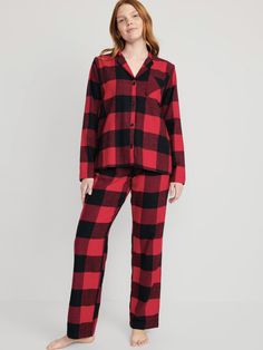 Matching Flannel Pajama Set | Old Navy Womens Flannel Pajamas, Holiday Flannel, Matching Pajama, Jam Session, Diy Pipe, Hem Pants, Cute Pajama Sets, Flannel Pajama Pants, Buffalo Check Plaid