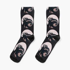 Super soft all-over printed knit socks with extra cushioning in the sole. Suitable for men and women. Raccoon dancing Peter Designer Socks, Knit Socks, Knitting Socks, Dancing, Multi Color, Socks, For Men, Men And Women, Knitting