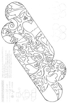 a skateboard with an intricate design on it