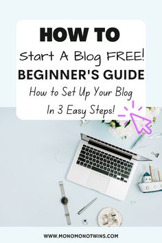 This beginner's guide shows you how to start a blog for free in 3 easy steps. Step By Step Blog Set Up, How To Create A Blog For Free, How To Start A Blog For Beginners Free, How To Start A Blog For Free, How To Create A Blog, Blog Ideas For Beginners, Starting A Blog For Beginners, Starting A Book