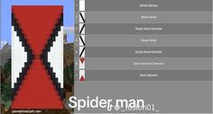 an image of a spider man in minecraft with the name spiderman on it