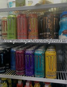 a refrigerator filled with lots of different types of drinks