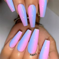 Baddie Nails Gel Designs, Wedding Nail Polish, Cotton Candy Nails, French Pedicure, Gel Pedicure, Nail Design Inspiration, Ombre Hair Color