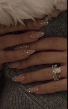 Nails And Rings, January Nail Colors, Sweet 16 Nails, January Nail Designs, Nye Nails, New Years Eve Nails, January Nails, New Year's Nails, Silver Nails