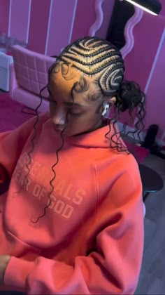 Check out 60 cute freestyle curvy cornrows aka Alicia Keys braids that are trending right now. Braids Going Back, Braids To The Back, Braids Trending, Quick Braids, Natural Hair Bun Styles, Short Box Braids Hairstyles, Pretty Braids, Braided Hairstyles For Black Women Cornrows