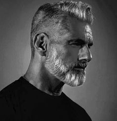 Goatee Styles, Older Men Haircuts, Blonde Beard, Ducktail Beard, Handsome Bearded Men, Beard Haircut