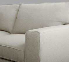 a close up view of the back end of a couch