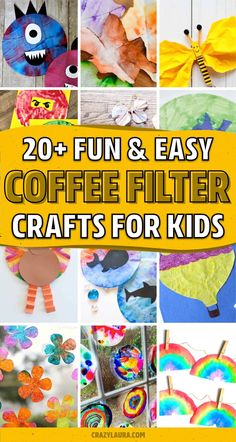 20 fun and easy coffee filter crafts for kids