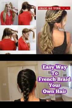 <b>Stuck in a ponytail rut?</b> Keep calm and braid on. #howtobraidhair French Braids, Braid Tutorial, French Braid, Easy Tutorial, Gorgeous Hair, Hair Tutorial, Braided Hairstyles, Braids