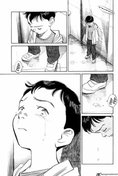 an image of a comic page with a boy in the background