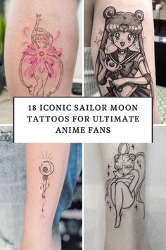 A Sailor Moon tattoo captures the magical essence of this beloved anime series, resonating deeply with fans worldwide. Featuring iconic characters, along with symbols of love, justice, and transformation, these tattoos celebrate both nostalgia and empowerment. Sailor Neptune Tattoo Ideas, Sailor Pluto Tattoo, Sailor Moon Tattoo Ideas, Artemis Tattoo, Sailor Moon Transformation, Motivational Tattoos, Symbols Of Love, Sailor Moon Tattoo, Moon Tattoos