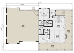 the floor plan for a new home