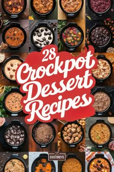 Uncover 28 Crockpot Dessert Recipes that make dessert effortless and delicious. Perfect for busy nights or parties! #CrockpotDesserts #EasyTreats Simply Tasteful Recipes, Crockpot Magic Bars, Mini Crockpot Recipes Desserts, Mini Crockpot Dessert Recipes, Easy Crockpot Dessert Recipes, Pampered Chef Recipes Desserts, Crockpot Smores, Crockpot Dessert Recipes Easy, Easy Crock Pot Dessert Recipes