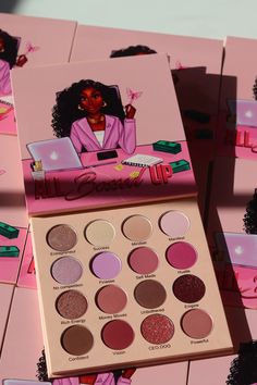 All Bossed Up Eyeshadow Pallet - Boss Up Cosmetics| Beautyque NYC Glam And Glitter, Eyeshadow Pallets, Eyeshadow Palette, Makeup Tips, Makeup Looks, Glitter, Makeup, Make Up Looks, Make Up