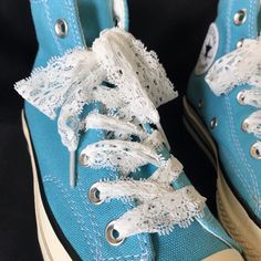 White Lace, Black Lace, Fat Shoestring, Elegant Shoelaces, Wedding Shoelaces - ONE PAIR DETAILS: * You will get 1 pair of lace  * Shoelaces - single layer & double-faced * Shoe lace width: 3cm, length approx 120cm ( 45inch), 140cm ( 54inch) .  * If the length you need is not listed, please feel free to contact me * Perfect for Weddings, Prom, Cheer, Graduations, Homecoming and Dance. NOTES: 1. IMPORTANT: We will double-check each pair of lace's length to make sure they match each other of every single order, But Please allows a slightly size difference due to manual measurement. 2. Please be reminded that due to lighting effects and monitor's brightness/contrast settings etc, the color tone of the website's photo and the actual item could be slightly different. We also offer discount for b Decorated Shoe Laces, Shoe Laces Aesthetic, Shoelaces Aesthetic, Crochet Shoe Laces, Crochet Shoelaces, Lace Shoelaces, Converse Laces, Custom Shoelaces, Ribbon Shoe Laces