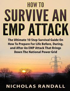 The information in this book will save your life. Intelligence reports and military experts have concluded long ago that an attack on the United States by an EMP (electromagnetic pulse) won't just be devastating, it might be inevitable. If an EMP were to burst two hundred and fifty miles over the center of the United States, it would destroy most if not all of the power infrastructure in the country from coast to coast, and send us back to the pre-electricity age within mere seconds. The surviva Survival Techniques, Save Your Life, Prepper Survival, Survival Life, Disaster Preparedness, Power Grid, Emergency Prepping, How To Survive