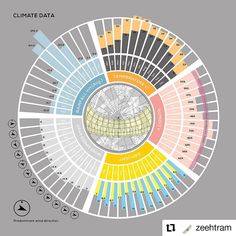 a circular diagram with different colors and numbers