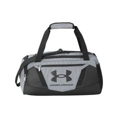 Promote your brand with the Custom Printed Under Armour Undeniable 5.0 XS Duffle Bag. Crafted from durable 100% polyester and fortified with UA Storm technology, this duffle bag offers a highly water-resistant finish to tackle the elements. Its tough, abrasion-resistant bottom and side panels ensure long-lasting durability. Carry it comfortably with the adjustable shoulder strap or the padded top grab handle. Inside, you'll find a spacious vented pocket for laundry or shoes, along with internal Jacket Parka, Travel Duffel, Duffel Bag Travel, Casual Sporty, Soft Shell Jacket, Sport Bag, Heather Black, Duffel Bag, Luggage Bags