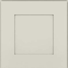 a white square frame on the wall