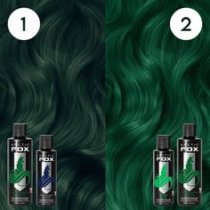 green hair colors, green hair mixes, hair inspo, trending green hair, forest green, swamp green, emerald green Arctic Fox Green, Deep Green Hair, Fox Hair Dye, Arctic Fox Hair Dye, Emerald Hair, Blue Green Hair, Split Dyed Hair, Fox Hair