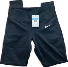 Nike Full Length Leggings, Nike Compression Full-length Bottoms, Nike Compression Full Length Bottoms, Fitted Black Nike Tights, Nike Fitted Full Length Bottoms, Nike Black Fitted Tights, Fitted Nike Black Tights, Nike Moisture-wicking Leggings, Nike Black Stretch Tights